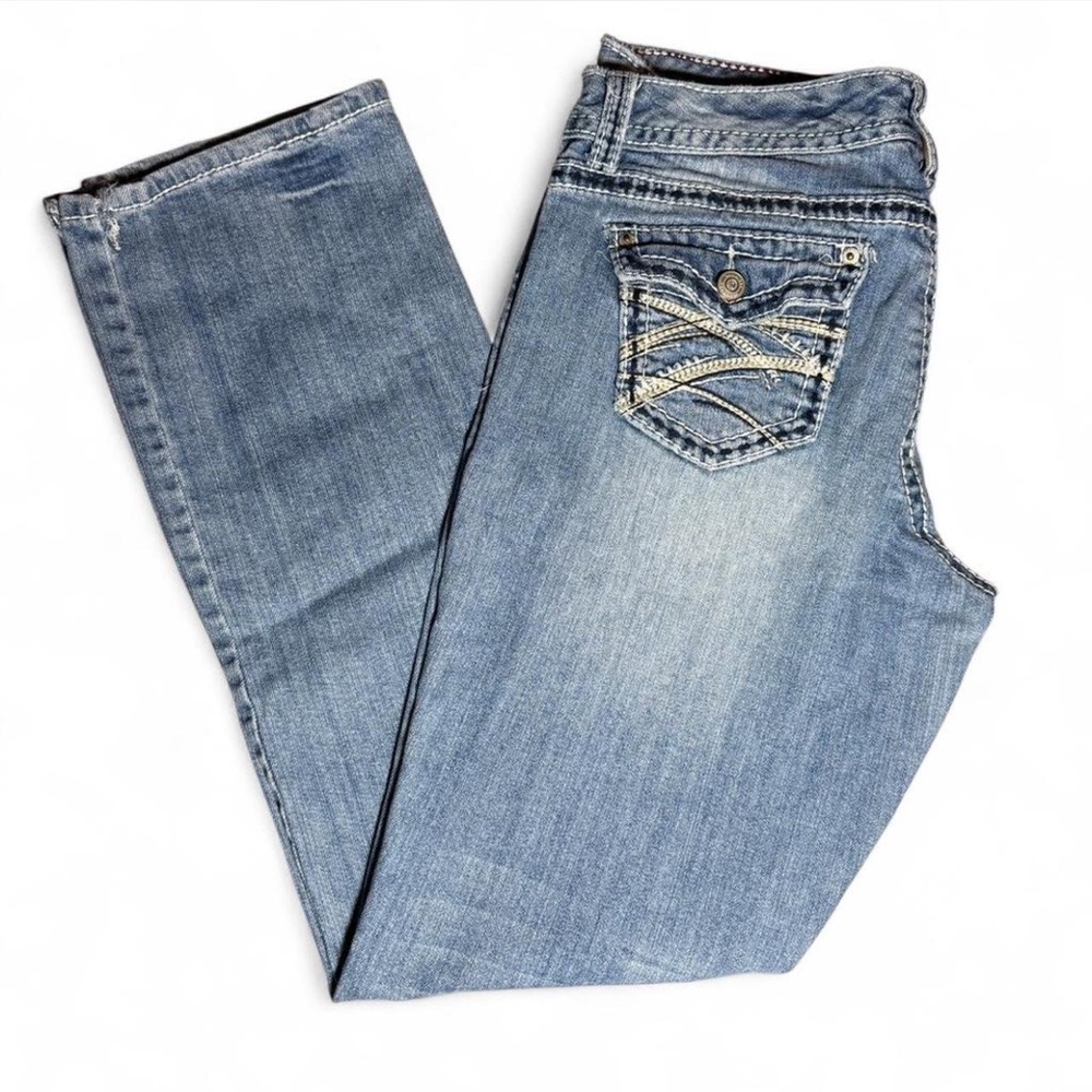 Maurices Light Blue Straight Leg Jeans